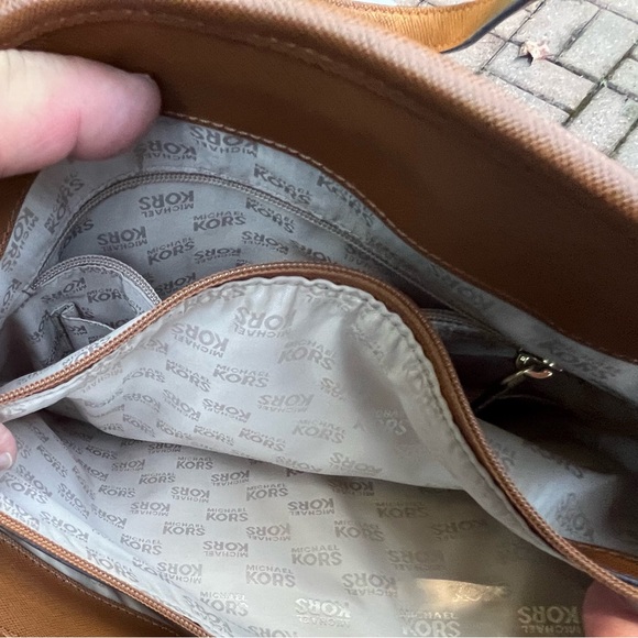 Michael Kors Brown and Tan Nylon Tote Bag - Picture 6 of 8